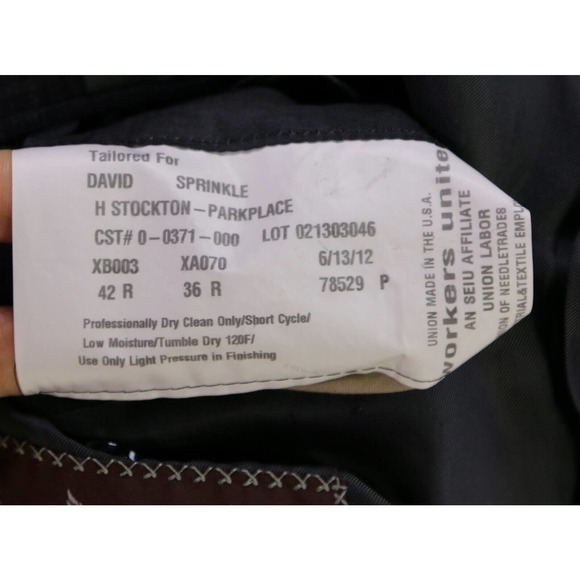 Hickey-Freeman Current Black/Gray Knit Plaid 2-Btn Luxury Wool Suit 42R - Picture 9 of 10